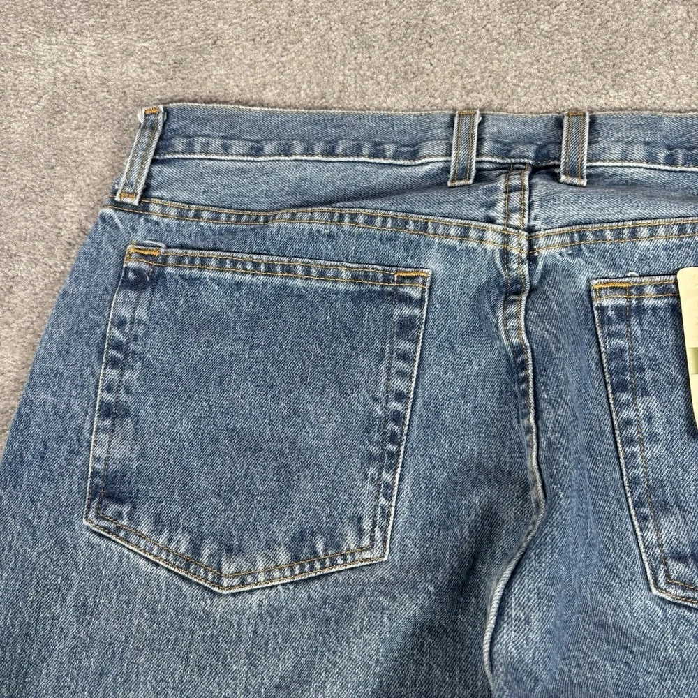 Vintage Arizona Jeans Mens 35x36 Loose Fit Straight Leg Light Blue Denim NWT